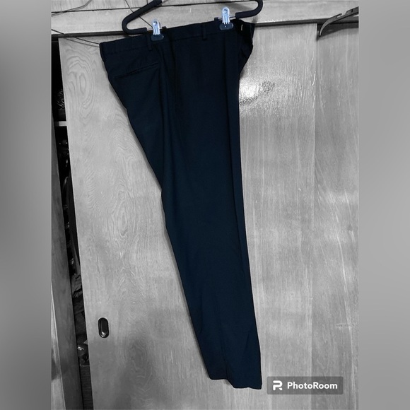 Axcess Men’s dress slacks pants Black flat front 33x32 - Picture 1 of 6